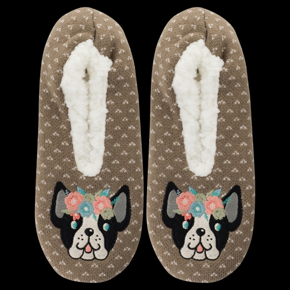Women's Flower Puppy Slippers - Picture 2 of 2